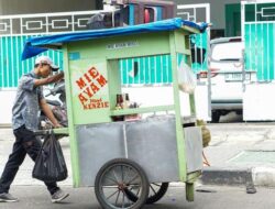 Ini Beda Arti Warna Gerobak Mi Ayam Biru dan Hijau