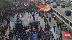 Polisi Tetapkan 13 Penyusup Unjuk Rasa Hari Buruh di Dewan Perwakilan Rakyat Jadi Tersangka