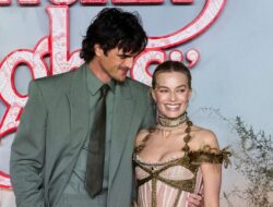 Margot Robbie dan Jacob Elordi di Premiere Wuthering Heights