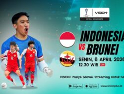 Jadwal Futsal Indonesia vs Brunei Darussalam, Ini Link Nonton di VISION+