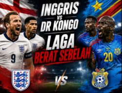 Inggris vs DR Kongo: Liga Berat Sebelah